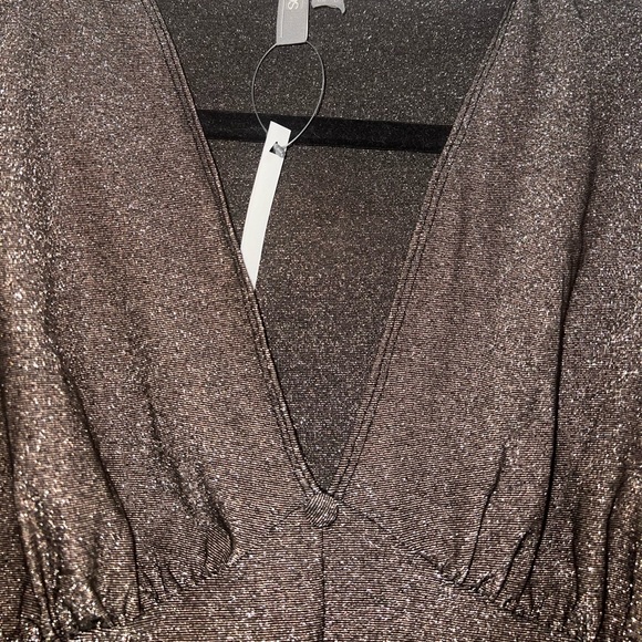 Glitter long sleeve button dress - Xs - Picture 7 of 8